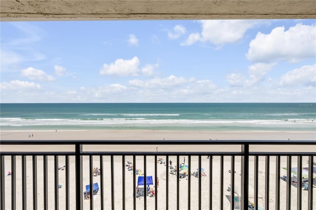 4139 S Atlantic Ave Unit A504, New Smyrna Beach, FL 32169 - property view of water featuring a beach view