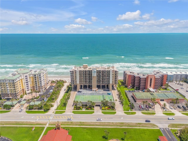 4139 S Atlantic Ave Unit A504, New Smyrna Beach, FL 32169 - birds eye view of property featuring a water view
