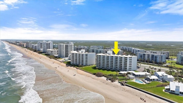 5201 S Atlantic Ave Unit 708A, New Smyrna Beach, FL 32169 - bird's eye view of extended coastline