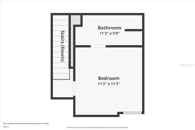 5201 S Atlantic Ave Unit 708A, New Smyrna Beach, FL 32169 - floor plan / room layout