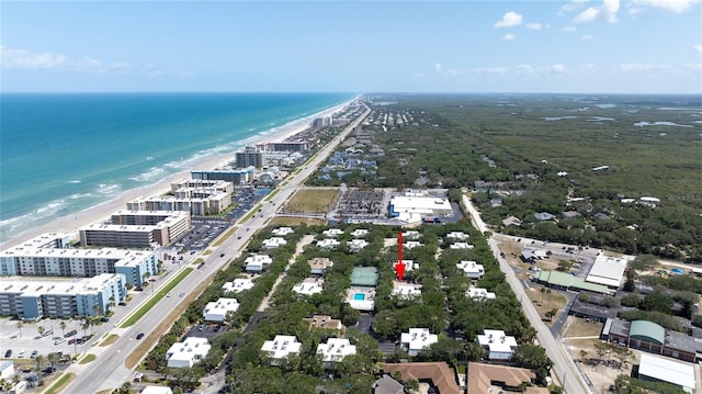 4150 S Atlantic Ave Unit 115D, New Smyrna Beach, FL 32169 - birds eye view of property with a view of the beach and a water view