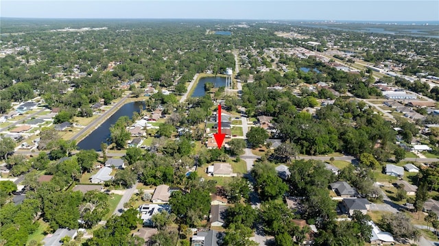 2204 Kumquat Dr, Edgewater, FL 32141 - aerial view featuring a water view and a residential view