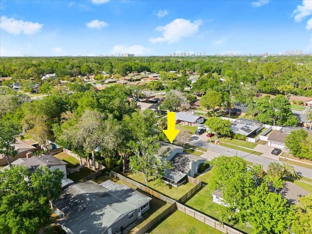 3644 Dame St, Port Orange, FL 32129 - drone / aerial view featuring a residential view