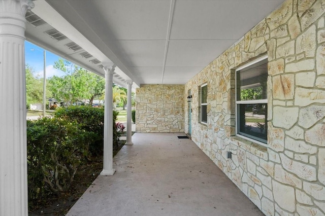 3644 Dame St, Port Orange, FL 32129 - view of patio featuring covered porch