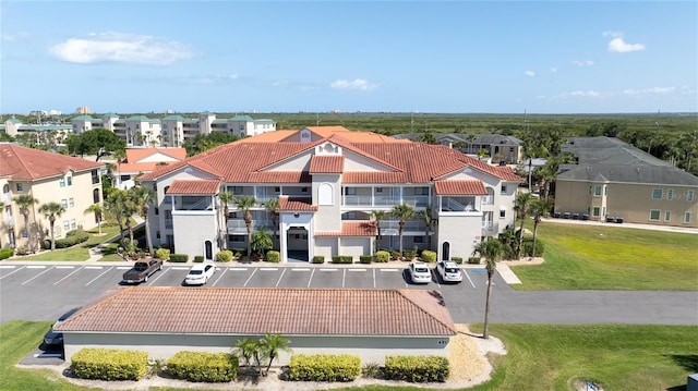 drone / aerial view featuring a residential view