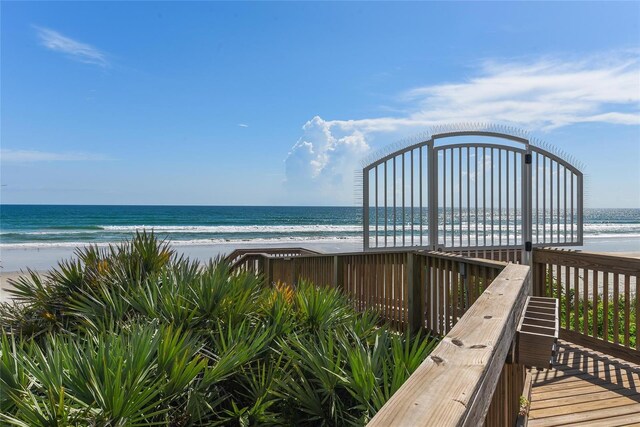 5207 S Atlantic Ave Unit 626, New Smyrna Beach, FL 32169 - view of water feature featuring a view of the beach