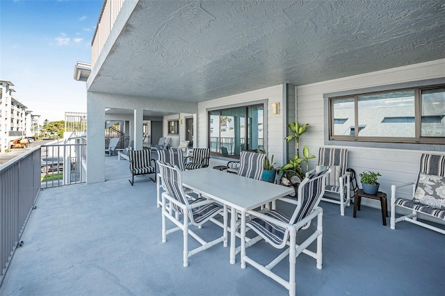 view of patio / terrace featuring outdoor dining space