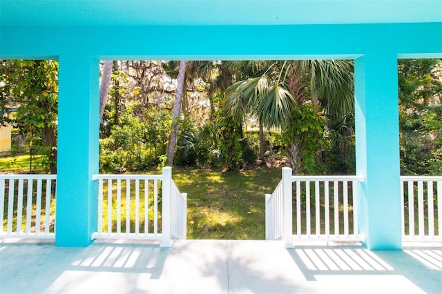 exterior space featuring a porch