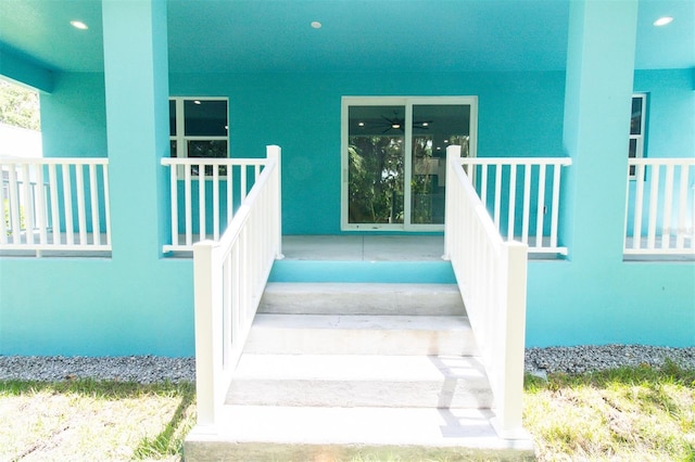 view of stairs
