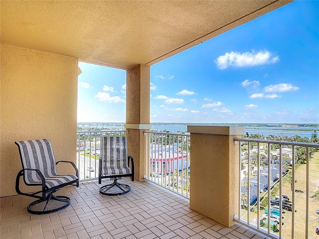 3145 S Atlantic Ave Unit 1001, Daytona Beach, FL 32118 - balcony featuring a water view