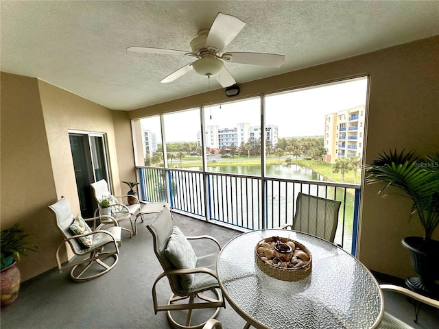 5300 S Atlantic Ave Unit 8-402, New Smyrna Beach, FL 32169 - sunroom / solarium with a water view