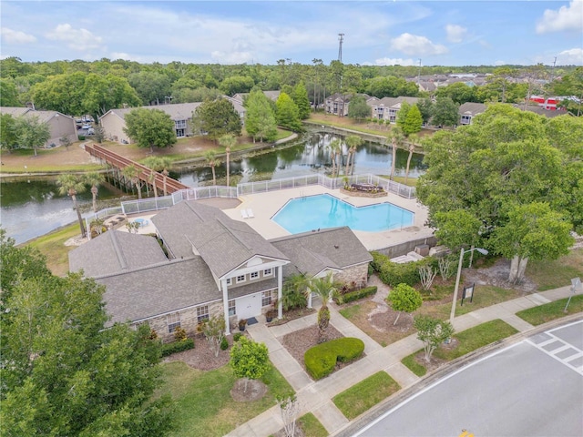 160 Reserve Cir Unit 204, Oviedo, FL 32765 - drone / aerial view featuring a water view