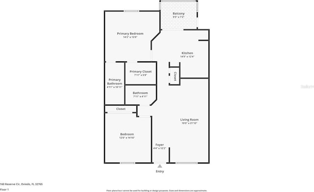 160 Reserve Cir Unit 204, Oviedo, FL 32765 - plan