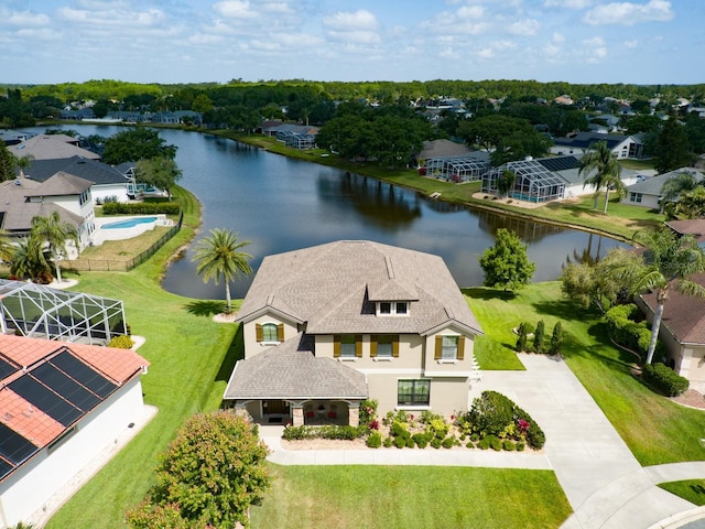 1703 Frogs Leap Ct, Port Orange, FL 32128 - bird's eye view featuring a water view