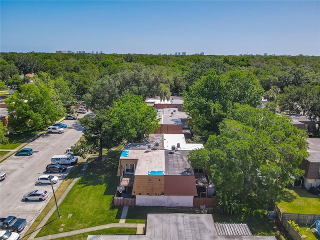 95 Moonstone Ct, Port Orange, FL 32129 - bird's eye view of a heavily wooded area and a pool