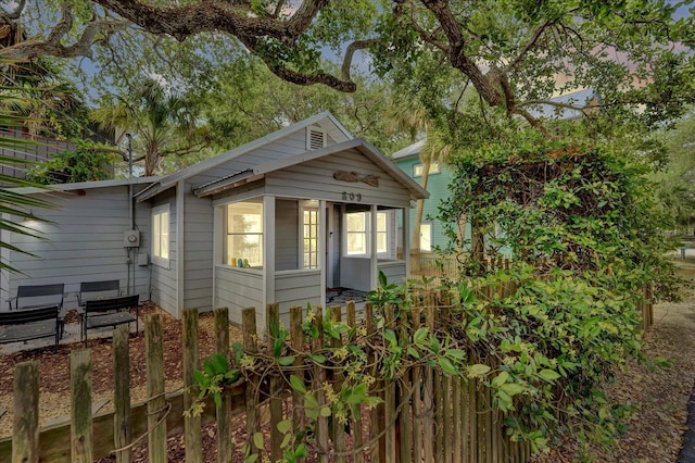 view of property exterior