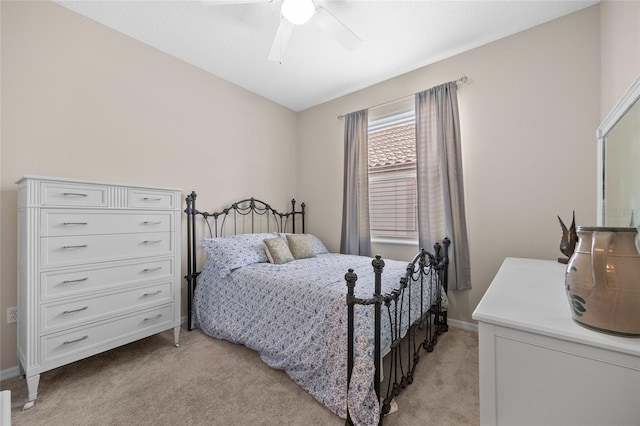 11222 Rapallo Ln, Windermere, FL 34786 - bedroom with light carpet, baseboards, and a ceiling fan