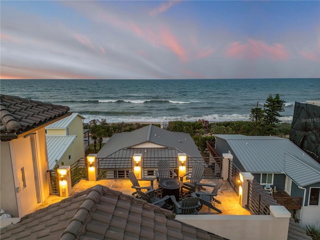 6771 Turtlemound Rd, New Smyrna Beach, FL 32169 - property view of water featuring an outdoor fire pit