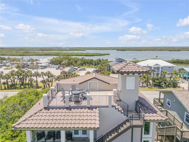 6771 Turtlemound Rd, New Smyrna Beach, FL 32169 - drone / aerial view with a water view