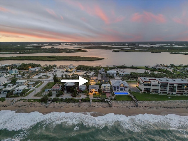 6771 Turtlemound Rd, New Smyrna Beach, FL 32169 - drone / aerial view with a water view