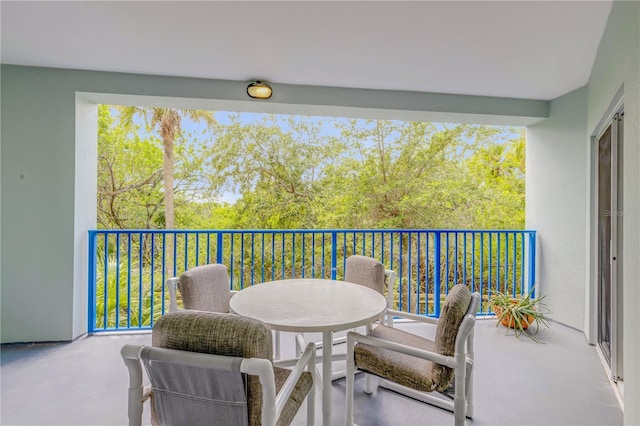 view of balcony