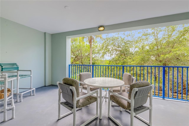 view of balcony