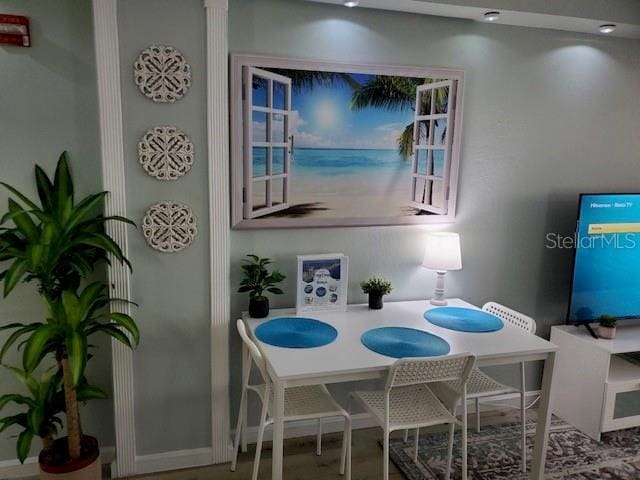 view of dining area
