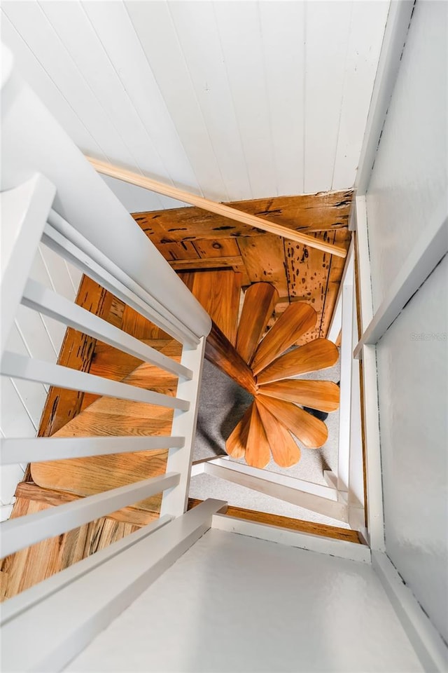 view of staircase