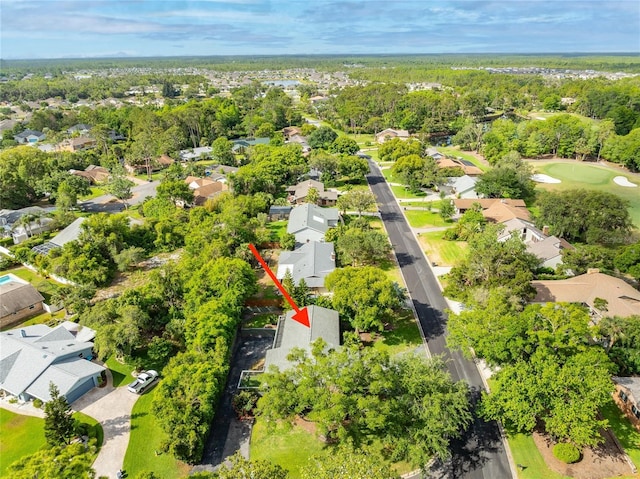 birds eye view of property featuring a residential view