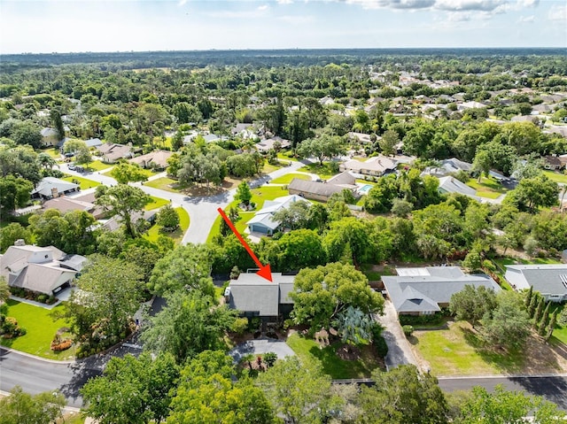 birds eye view of property featuring a residential view