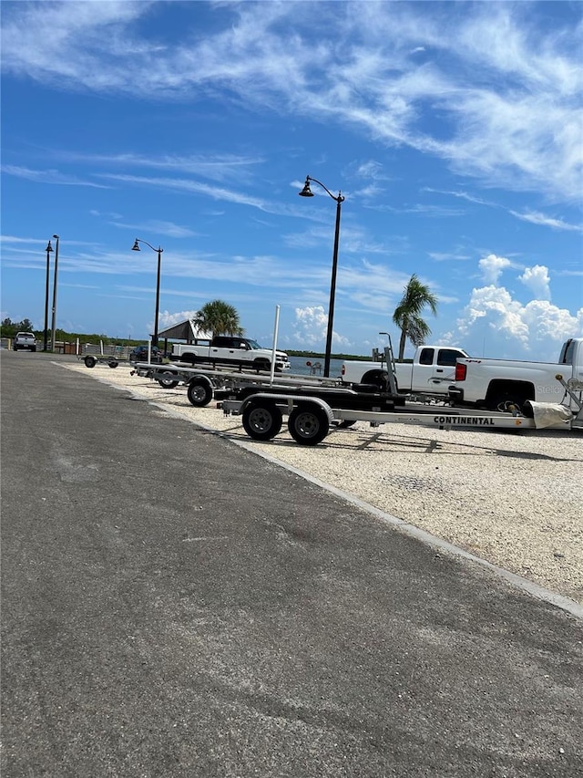 view of uncovered parking lot