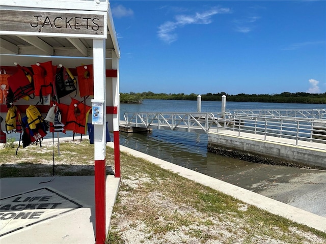 dock with a water view