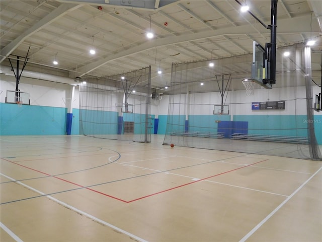 view of sport court with community basketball court
