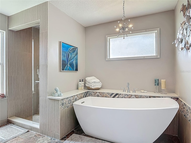 31 Sea Harbor Dr E, Ormond Beach, FL 32176 - full bathroom featuring a freestanding tub and tiled shower