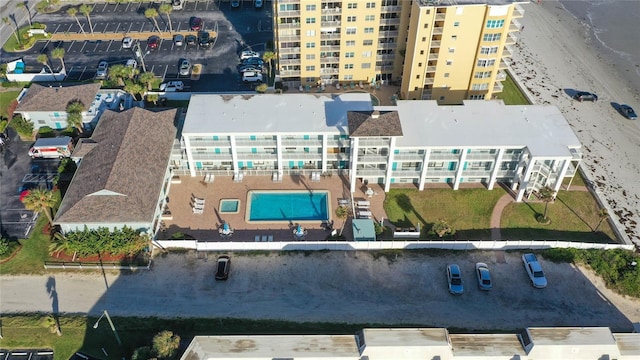 3509 S Atlantic Ave Unit 102And 103, New Smyrna Beach, FL 32169 - aerial view of apartment complex and a pool