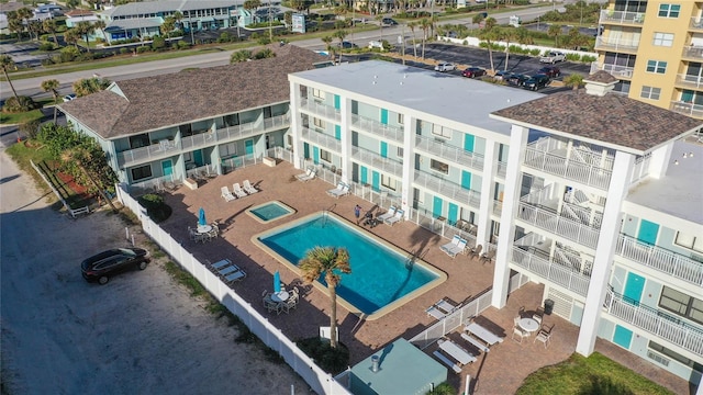 3509 S Atlantic Ave Unit 102And 103, New Smyrna Beach, FL 32169 - drone / aerial view of a pool area