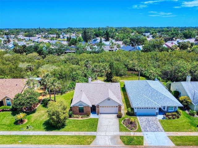 aerial perspective of suburban area