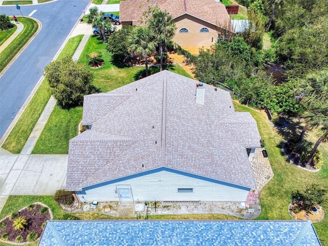 view from above of property