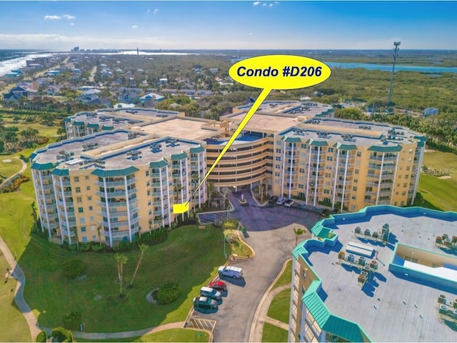 bird's eye view of apartment complex