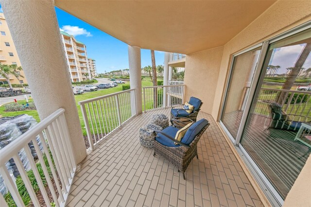 balcony with a porch