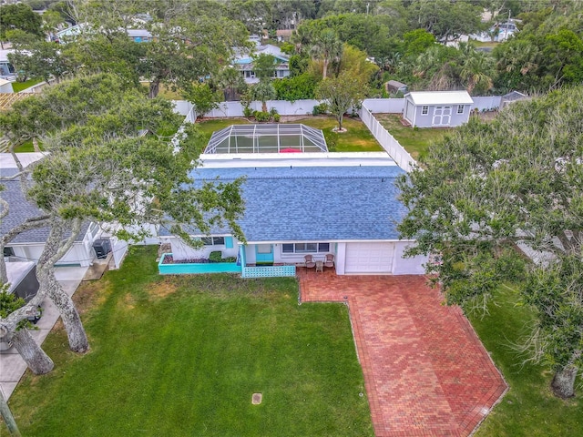 aerial view of property and surrounding area