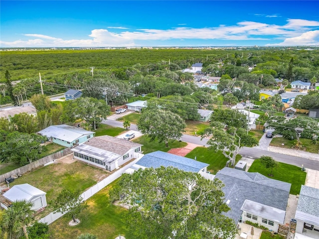 bird's eye view of a heavily wooded area