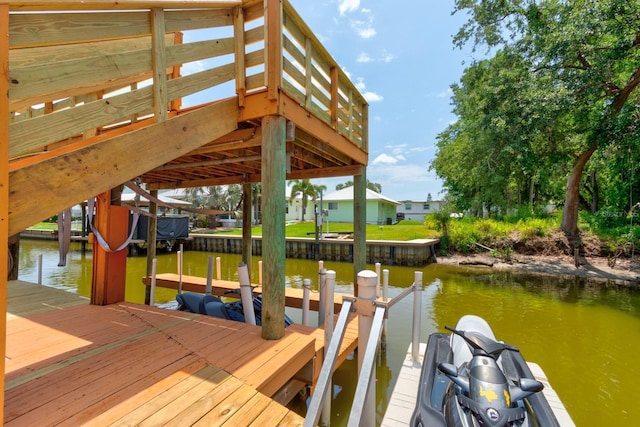 184 Azalea Rd, Edgewater, FL 32141 - dock area featuring a water view