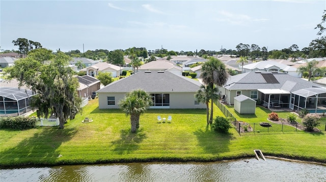 404 Central Mariners Dr, Edgewater, FL 32141 - aerial view of residential area featuring a nearby body of water