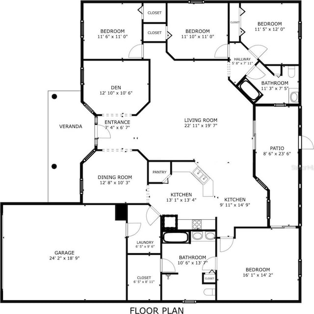 404 Central Mariners Dr, Edgewater, FL 32141 - property floor plan