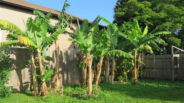 view of fenced backyard