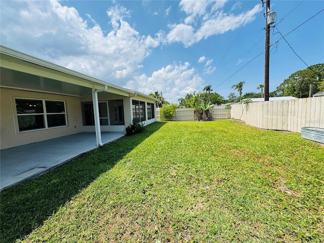 3303 Victory Palm Dr, Edgewater, FL 32141 - view of yard with a patio area and a sunroom