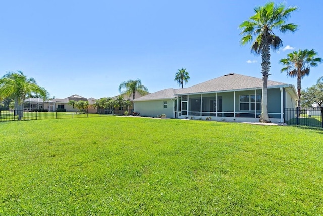 637 Marisol Dr, New Smyrna Beach, FL 32168 - view of yard with a sunroom