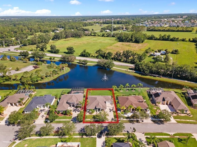 637 Marisol Dr, New Smyrna Beach, FL 32168 - aerial view of residential area with property parcel outlined and a large body of water