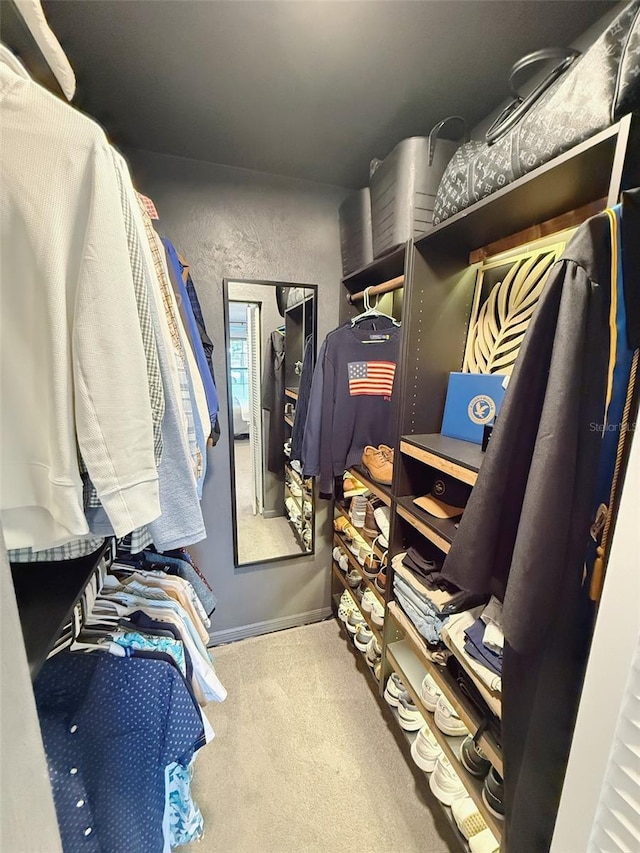 208 Wellington Dr, Daytona Beach, FL 32119 - walk in closet featuring carpet flooring